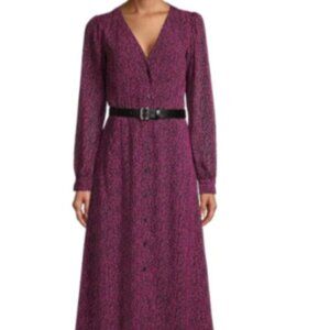 Michael Kors Kate Midi dress WOMEN XL PINK PURPLE